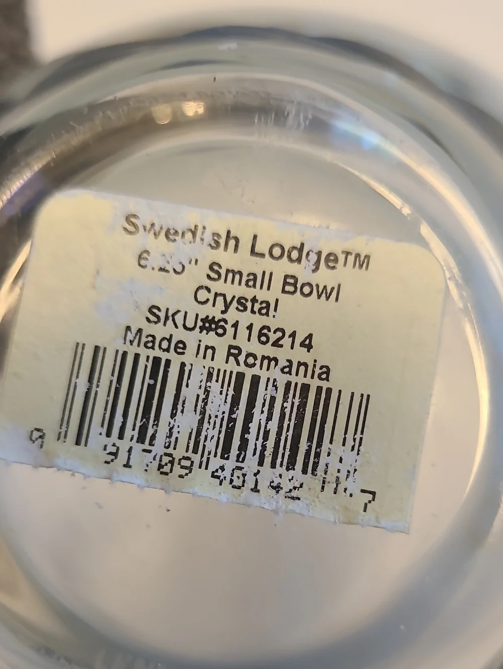 Lenox Clear Cut Glass Scalloped Bowl